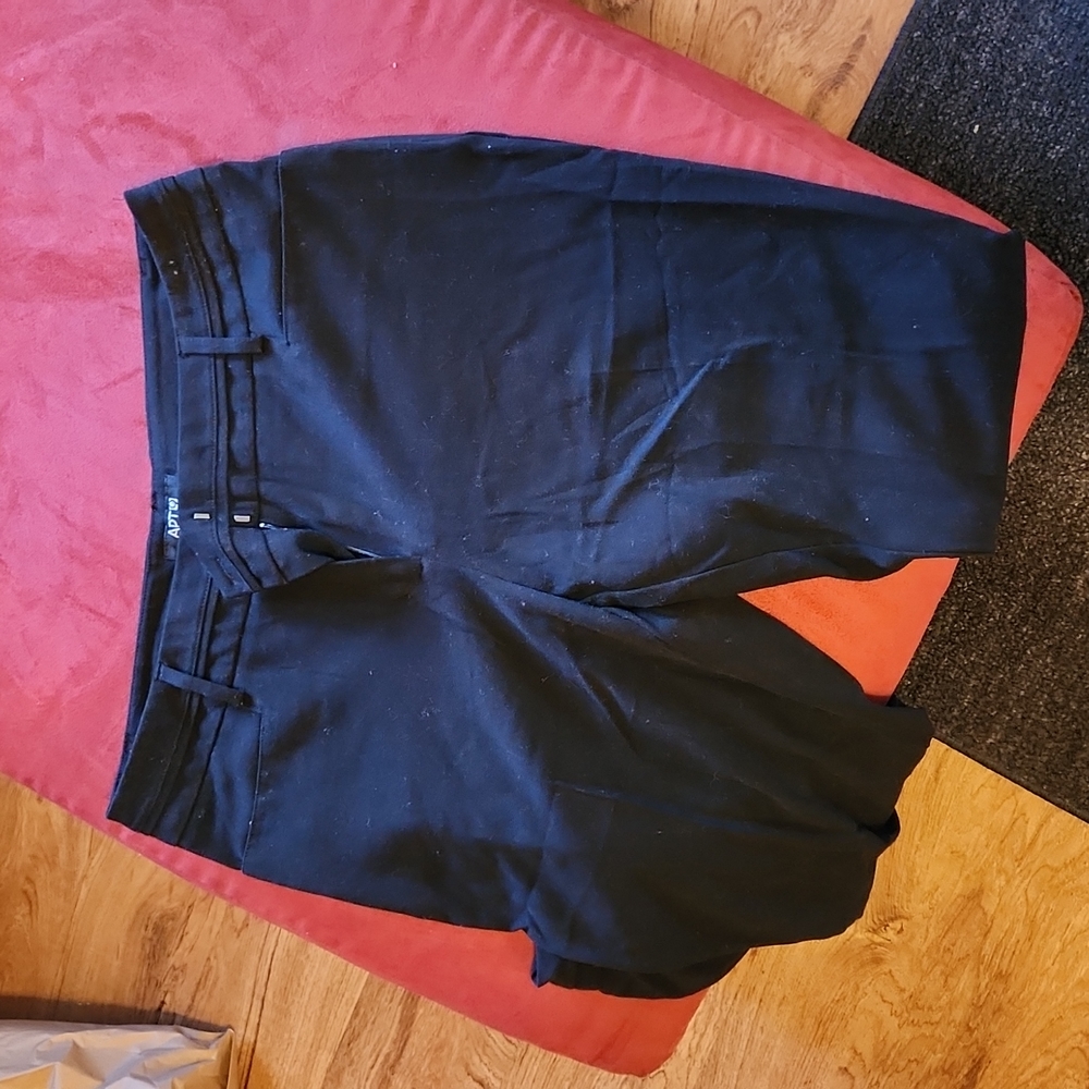 Ankle length black dress pants